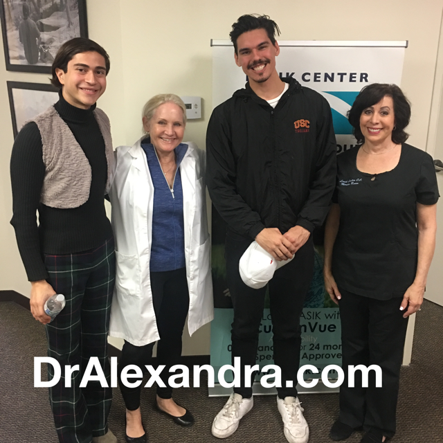 Steven S. With Dr. Alexandra, Marsha and friend PRK 12/18/18